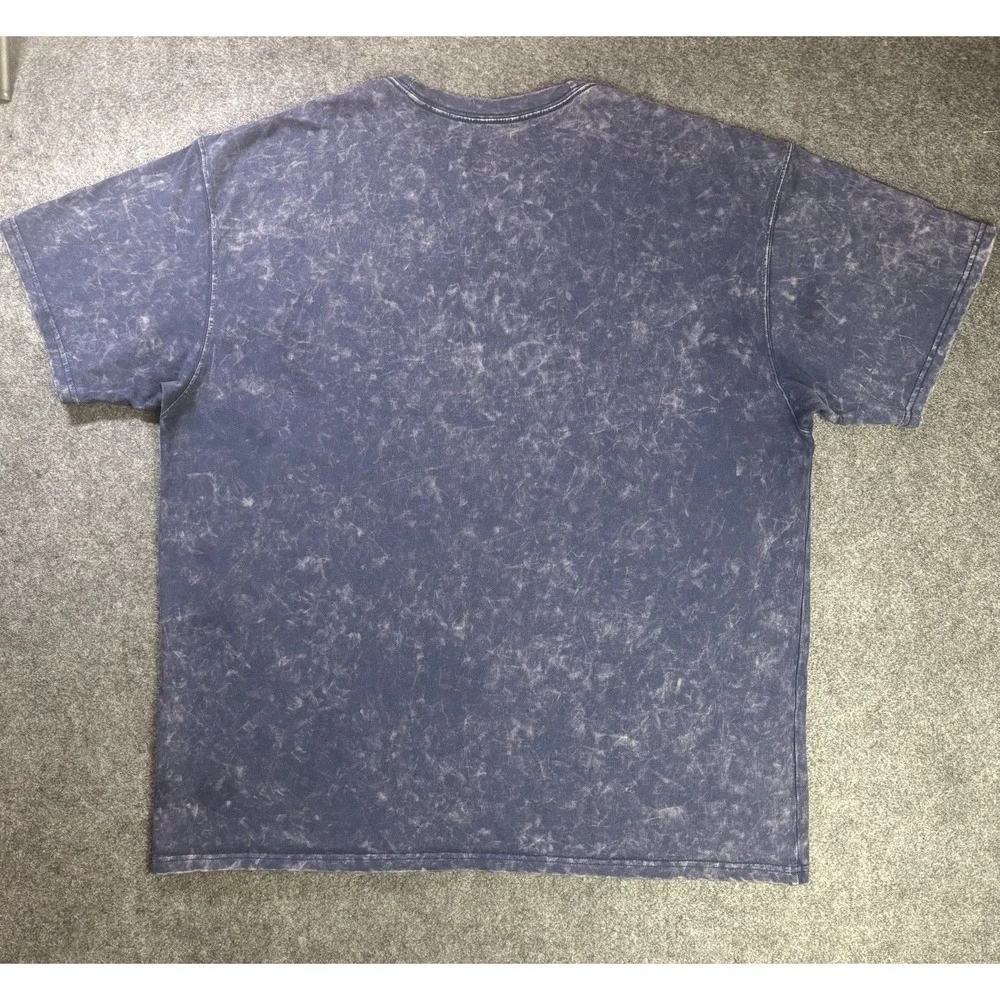 Nike Sportswear Max90 Oversized T-Shirt Men's XL Blue Acid Wash Tee.    B1